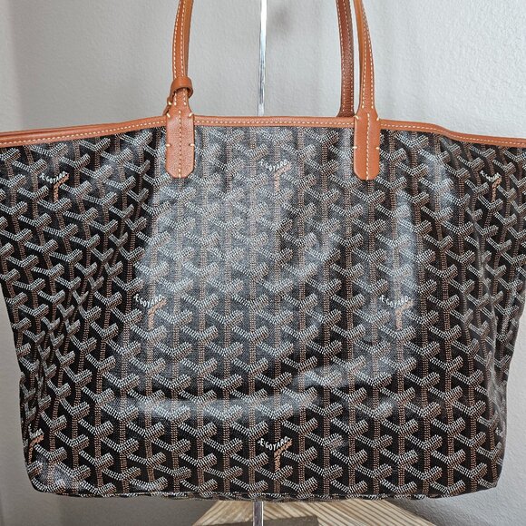 Goyard Handbags - Goyard Saint Louis PM Tote Black and Gold